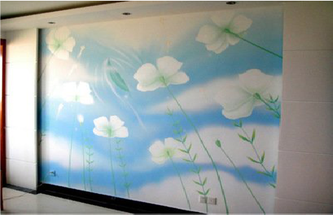 如东画墙绘怎么画好白云的蓬松感？