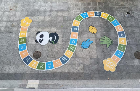 如东地面游戏彩绘