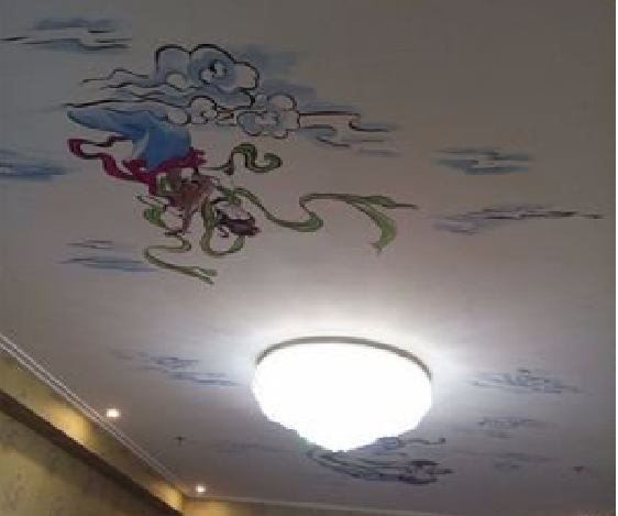 如东如何快速绘制天花板上的手绘墙？